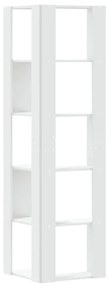 Estante canto 5 prateleiras 50x50x179 cm deriv. madeira branco