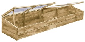 Estufas 2 pcs 200x50x35 cm madeira de pinho impregnada