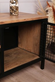 Móvel TV Zeno – Pinheiro Preto – 150 cm x 47 cm x 40 cm