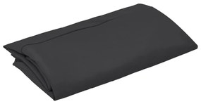 Tecido de substituição p/ guarda-sol cantilever 350 cm preto