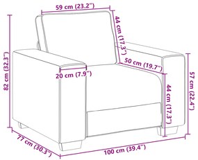 Conjunto de Sofá de 3 Peças com Almofadas Vermelhas Vinho