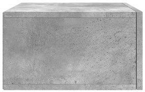 Mesas de cabeceira parede 2 pcs 35x35x20 cm cinza cimento