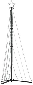 LED Árvore de Natal 339 LEDs Branco Quente 187 cm