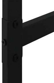 Suporte para lenha 100x30x209 cm aço preto