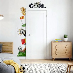 Autocolante de parede para colocar à volta da porta - Futebol