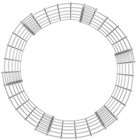 Compostor de jardim Ø50x50 cm aço galvanizado
