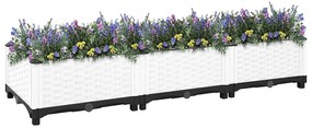 Canteiro elevado 120x40x23 cm polipropileno