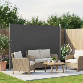 Toldo lateral varandas, terraço 160 x 350 cm antracite