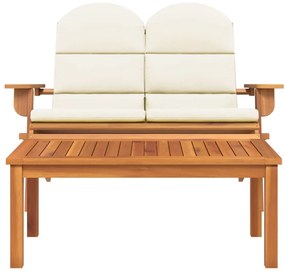Conjunto lounge de jardim Adirondack 2pcs acácia maciça