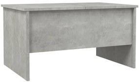 Mesa de centro 80x50x42,5 cm madeira processada cinza cimento