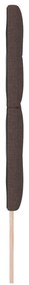 Cabeceira vidaXL Botões Almofadados Castanho Escuro 160 cm Tecido