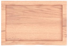 Prateleira de parede 60x40x(2-4) cm carvalho tratado castanho