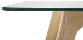 Mesa de jantar com tampo de vidro 180 x 90 cm HUDSON Beliani