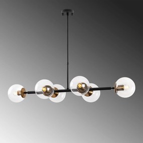 Candeeiro de Teto Fazli – Preto Antigo – 110 x 40 x 35-66 cm