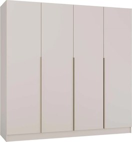 Roupeiro Mandeville 320, Caxemira, 200x200x57cm, 164.4 kg, Portas para roupeiro: Com dobradiças