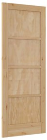 Porta Interior "ORKDAL" 78x202x4 cm Madeira Sólida de Pinho