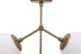 Candeeiro de Teto Damar – Amarelo e Branco – 43 x 15 cm