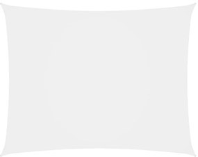 Para-sol estilo vela tecido oxford retangular 2x4 m branco