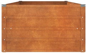 Canteiro de jardim 160x80x45 cm aço corten cor enferrujado