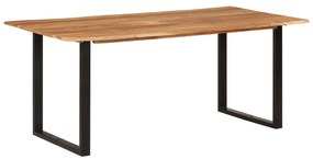 Mesa de jantar 180x90x76 cm madeira de acácia maciça