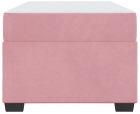 Estrutura da Cama Outros Rosa 90 x 200 cm Veludo