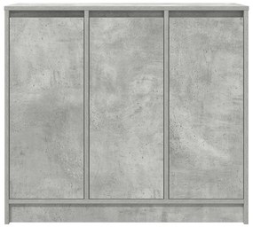 Aparador 85x34x76 cm derivados de madeira cinzento cimento