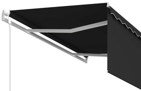 Toldo retrátil automático com estore 3x2,5 m antracite