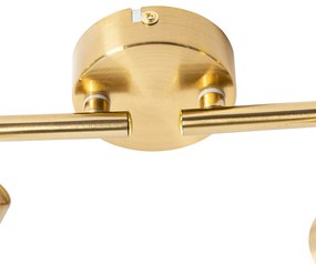 LED Foco inteligente dourado com vidro cor-de-rosa incl. 4 Wifi P45 - Vidro Art Deco