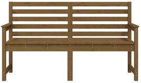 Banco de jardim 159,5x48x91,5 cm pinho maciço castanho-mel