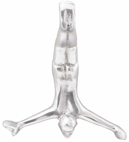 Escultura vidaXL Prateada 22x8x25 cm Homem Caindo