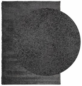 Tapete shaggy de pelo alto PAMPLONA 140x200 cm antracite