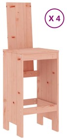 5 pcs conjunto de bar para jardim madeira de douglas maciça
