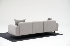 Sofá de Canto Side – Cinzento Claro – 252 cm