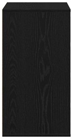 Cômoda vidaXL Preto Carvalho 60x41x76 cm Madeira Derivada