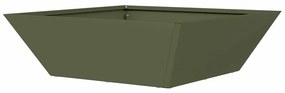 Conjunto de 5 Cachepots de Jardim Verde-Azeitona da , medindo 50x50x15