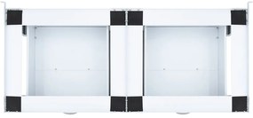 Suporte para máquina de lavar roupa duplo com gavetas branco