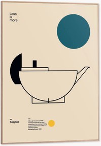 Impressão digital emoldurada Teapot