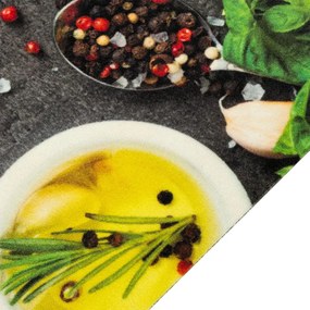 Tapete de cozinha lavável 45x150 cm veludo padrão especiarias