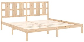 Estrutura de cama super king 180x200 cm madeira maciça