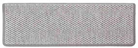 Tapetes escada adesivos aspeto sisal 30 pcs 65x21x4cm platina