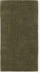 Tapete em lã artesanal com relevo Merima