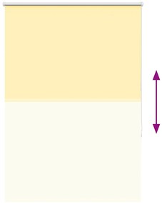 Persiana de enrolar 95x150 cm largura tecido 90,7 cm poliéster