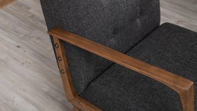 Cadeira Wing Kemer – Cinzento Escuro – 69x80x83 cm
