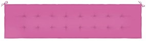 Almofadão p/ banco de jardim 200x50x4 cm tecido rosa
