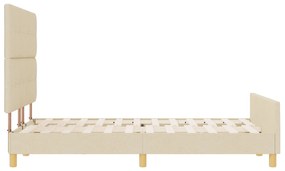 Estrutura de Cama Creme 140x200 cm da vidaXL em Tecido