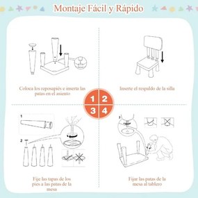 Conjunto de mesa e cadeira para crianças de 1 a 7 anos para atividades escolares, carga máxima de 50 kg, verde