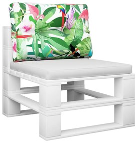 Almofadão para sofá de paletes 50x40x12 cm tecido multicolorido