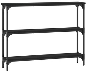 Mesa consola 100x22,5x75 cm derivados de madeira preto