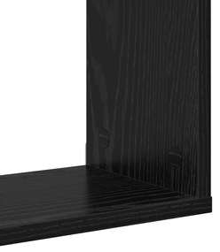 Prateleira de Parede Carvalho Preto 100x20x53 cm Madeira Engenharia