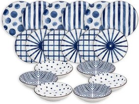 Conjunto de loiça em porcelana Moon, 6 pessoas, conjunto de 18